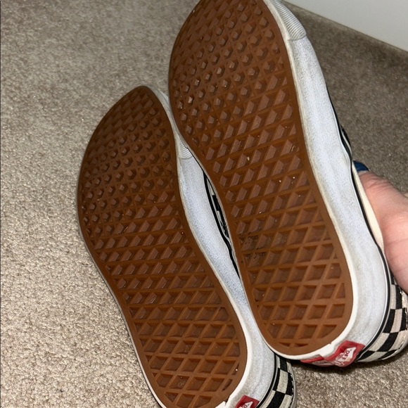 Vans Black and White Checkerboard Slip-Ons - Picture 4 of 4